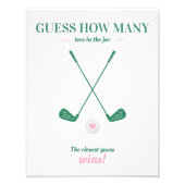 最後のスイングの前にリングや輪ゴルフブライダルシャワー フォトプリント            (正面)