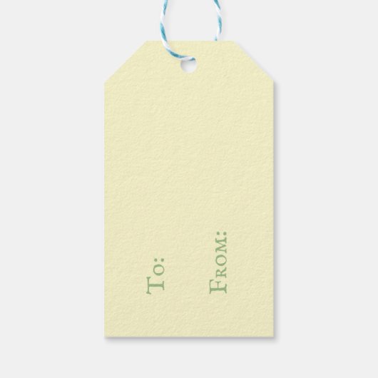 最後のスイングの前にリングや輪セージ&クリームピックボール ギフトタグ (裏面)