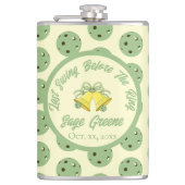 最後のスイングの前にリングや輪セージ&クリームピックボール フラスク (正面)