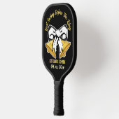 最後のスイングの前にリングや輪ブラックと金ゴールド結婚ズ ピックルボールラケット (左)