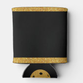 最後のスイングの前にリングや輪ブラックと金ゴールド結婚ズ 缶クーラー (裏面)