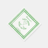 最後のスイングゴルフカントリークラブのバチェロレッテ週末 スタンダードカクテルナプキン (角)