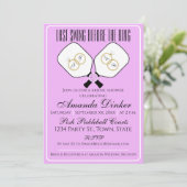 最後のスイング、結婚式前のピックルボール招待 招待状 (スタンド正面)