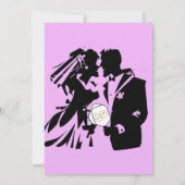 最後のスイング、結婚式前のピックルボール 招待状 (裏面)