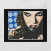 『最後のストロー絵を描』は ポストカード (正面)