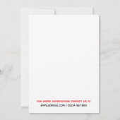 最後のストロー、気候変動の会議ポイント 招待状 (裏面)