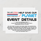 最後のストロー、気候変動詳細 エンクロージャーカード (正面/裏面)