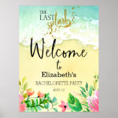 最後のスプラッシュバチェロレッテウェルカムサイン ポスター (正面)