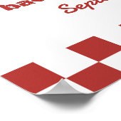 最後のスライスのピザバチェロレッテ週末のウェルカムサイン ポスター (角)