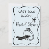 最後のソロフライト挙式前パーティー招待状 手描きデザイン 招待状 (裏面)