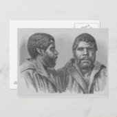 最後のタスマニア人ウィリアム・ランニー ポストカード (正面/裏面)