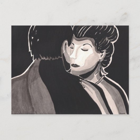 最後のダンスのはがき ポストカード (正面)