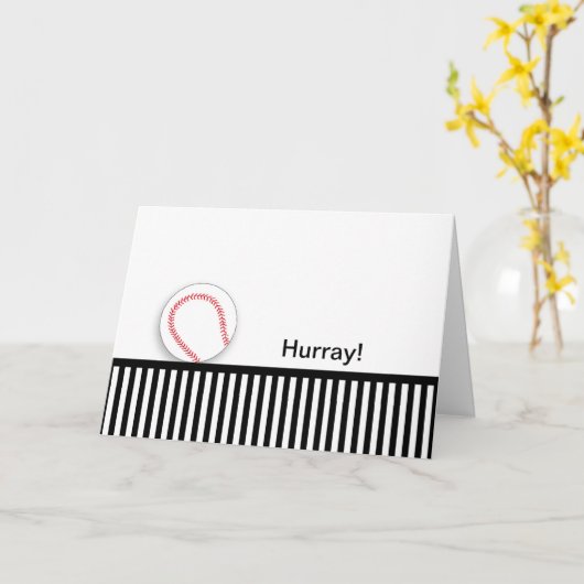 最後のチェモおめでとうカード野球 カード (黄色い花)