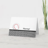 最後のチェモおめでとうカード野球 カード (正面)