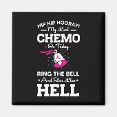 最後のチェモ今日リングや輪ベルがん認識度ダ マグネット (正面)