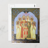 最後のツァーロシアのルと家族 ポストカード (正面/裏面)