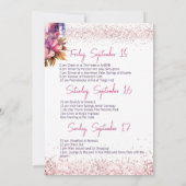 最後のディスコダンスボールフローラバチェロレッテ 招待状 (裏面)