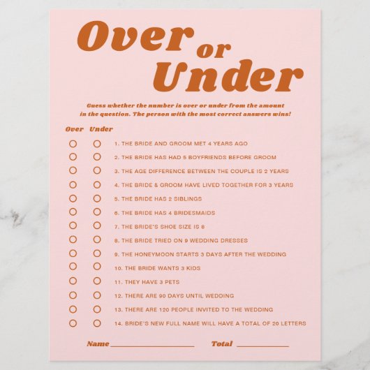 最後のディスコブライダルシャワーゲーム (正面)