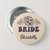 最後のディスコレトロバチェロレッテ 缶バッジ (正面&裏面)