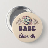 最後のディスコレトロバチェロレッテ 缶バッジ (正面&裏面)