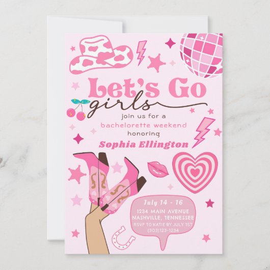 最後のディスコロデオバチェロレッテウィークエンドNash Bash 招待状 (正面)