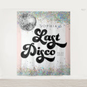 最後のディスコ独身最後の夜の背景にコンフェッティ タペストリー (正面)