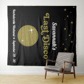 最後のディスコ花嫁のバチェロレッテパーティー グルーヴィー レトロ タペストリー (インサイチュ(横))