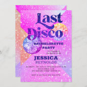 最後のディスコ70バチェロレッテ 招待状 (正面/裏面)