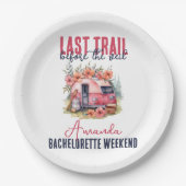 最後のトレイルバチェロレッテ週末 ペーパープレート (正面)