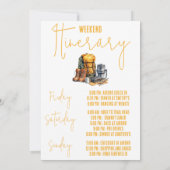 最後のトレイル、ハイキングバチェロレッテ週末パーティー 招待状 (裏面)