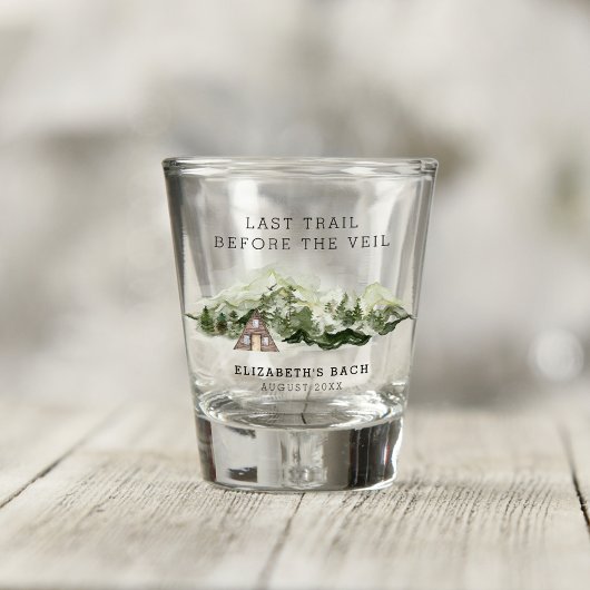 最後のトレイル　ヴェイルへ行く前の花嫁の週末 ショットグラス