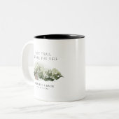 最後のトレイル ヴェイルへ行く前の花嫁の週末 ツートーンマグカップ (正面左)