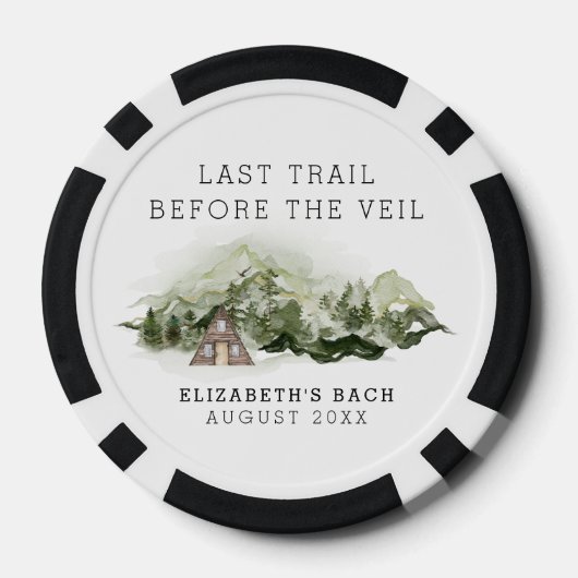 最後のトレイル　ヴェイルへ行く前の花嫁の週末 ポーカーチップ (裏面)