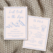 最後のトーストの斜面のバチェロレッテ週末 招待状