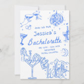 最後のトーストの斜面のバチェロレッテ週末Invi 招待状 (正面)