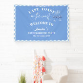 最後のトーストの海岸青いバチェロレッテ歓迎 横断幕 (インサイチュ)