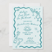 最後のトーストオンザコーストアクアウィークエンドバチェロレッテ 招待状 (正面)