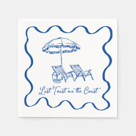 最後のトーストオンザコーストカクテルナプキン スタンダードカクテルナプキン