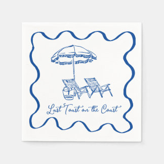 最後のトーストオンザコーストカクテルナプキン スタンダードカクテルナプキン