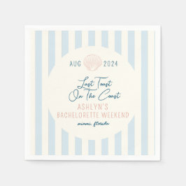 最後のトーストオンザコーストバチェロレッテナプキンス スタンダードカクテルナプキン