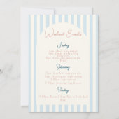 最後のトーストオンザコーストバチェロレッテ招待状 招待状 (裏面)