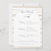 最後のトーストオンザコーストビーチバチェロレッテ週末 招待状 (裏面)