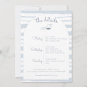 最後のトーストオンザコーストビーチバチェロレッテ週末 招待状 (裏面)