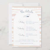 最後のトーストオンザコーストビーチバチェロレッテ週末 招待状 (裏面)