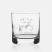 最後のトーストオンザコーストビーチバチェロレッテ ウイスキーグラス (正面)