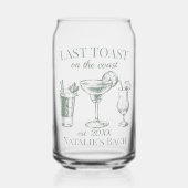 最後のトーストオンザコーストビーチバチェロレッテ ガラス缶 (正面)