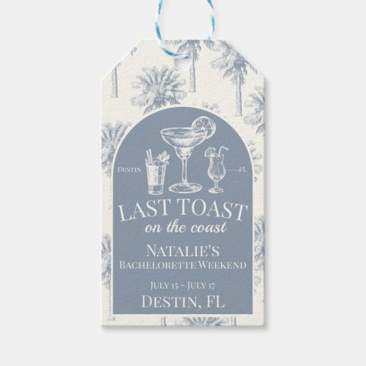 最後のトーストオンザコーストビーチバチェロレッテ ギフトタグ (正面)