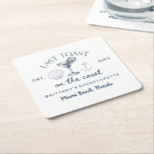 最後のトーストオンザコーストビーチバチェロレッテ スクエアペーパーコースター (アングル)