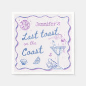 最後のトーストオンザコーストビーチバチェロレッテ スタンダードカクテルナプキン (正面)