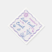 最後のトーストオンザコーストビーチバチェロレッテ スタンダードカクテルナプキン (角)